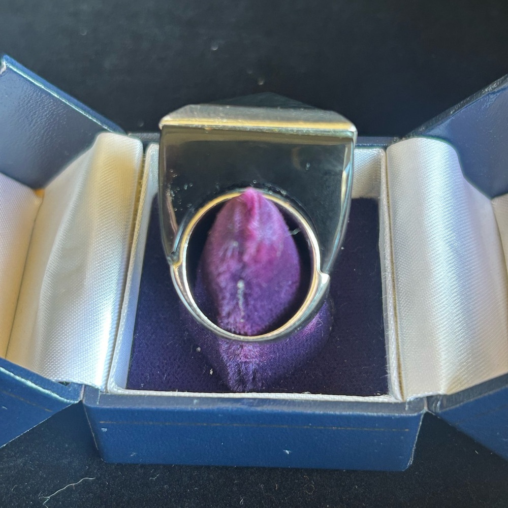 Sterling Silver Hematite Ring - image 2